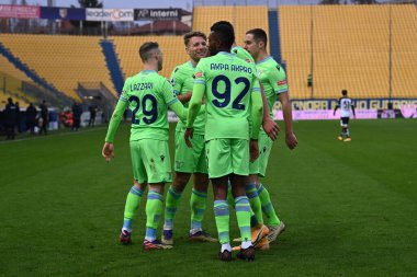 Lazio, Parma Calcio 'nun SS Lazio' ya karşı oynadığı ikinci golü kutluyor - İtalya Serie A maçı IN Parma, İtalya, 10 Ocak 2021 - Fotoğraf: LM / Alessio Tarpini