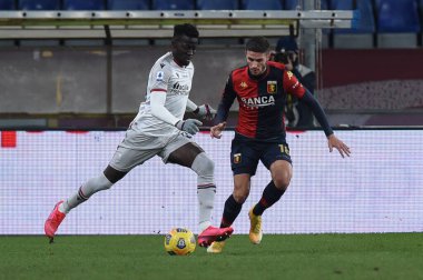 Musa Barrow (Bologna), Paolo Ghiglione (Genoa) Cenova-Bologna FC - İtalyan futbol takımı Serie A maçı, İtalya, 09 Ocak 2021 - Fotoğraf: LM / Danilo Vigo