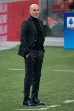 AC Milan-Torino FC maçında AC Milan Stefano Pioli 'nin baş antrenörü - İtalyan futbolcu Serie A karşılaşması, İtalya, 09 Ocak 2021 - Fotoğraf: LM / Alessio Morgese