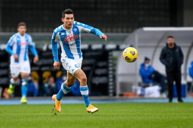 Hirving Lozano (Napoli) Hellas Verona-SSC Napoli maçı sırasında - İtalyan futbol serisi A maçı IN Verona, İtalya, 24 Ocak 2021 - Fotoğraf: LM / Ettore Griffoni