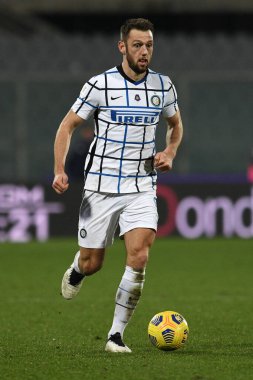 FC Internazionale 'den Stefan Devrij ACF Fiorentina - FC Internazionale - İtalyan futbol Coppa Italia maçı, IN Florence, İtalya, 13 Ocak 2021 - Fotoğraf: LM / Matteo Papini