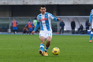 Hirving Lozano (Napoli) Hellas Verona ve SSC Napoli - İtalyan futbol takımı Serie A maçı IN Verona, İtalya, 24 Ocak 2021 - Fotoğraf: LM / Alessio Tarpini