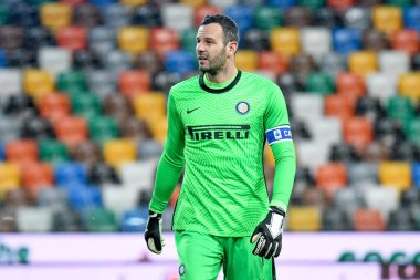 Udinese Calcio ve FC Internazionale maçında Internazionale 'den Samir Handanoviç - İtalyan futbolcu Serie A karşılaşması Udine, İtalya' da 23 Ocak 2021 - Fotoğraf: LM / Ettore Griffoni
