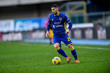 Hellas Verona - FC Crotone maçında Mattia Zaccagni (Hellas Verona FC) - İtalya Serie A maçı IN Verona, İtalya, 10 Ocak 2021 - Fotoğraf: LM / Alessio Marini