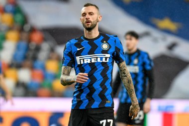 Udinese Calcio vs FC Internazionale - İtalyan futbol takımı Serie A maçında Naziler Arası Portre 'den Marcelo Brozoviç, 23 Ocak 2021 - Fotoğraf: LM / Ettore Griffoni