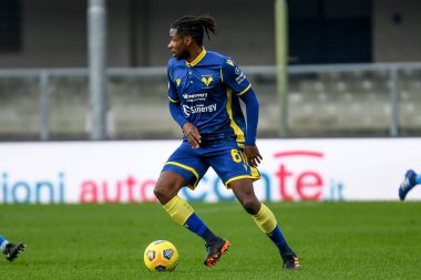 Adrien Tameze (Hellas Verona vs SSC Napoli - İtalyan futbolcu Serie A karşılaşması, 24 Ocak 2021 - Fotoğraf: LM / Ettore Griffoni