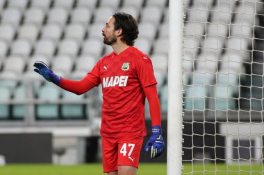 Juventus FC ve US Sassuolo maçında 47 Andea Consigli (Kaleci Sassuolo) - İtalyan Serie A karşılaşması Torino, İtalya, 10 Ocak 2021 - Fotoğraf: LM / Claudio Benedetto