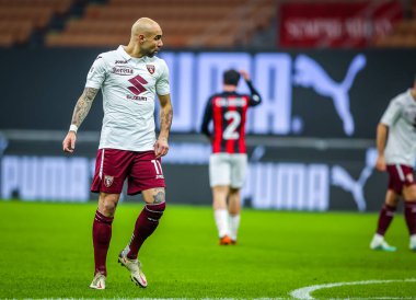 Torino FC 'den Simone Zaza, AC Milan - Torino FC - İtalyan Coppa Italia maçı, 12 Ocak 2021 - Fotoğraf: LM / Fabrizio Carabelli