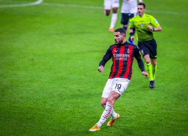 AC Milan 'dan Theo Hernandez, AC Milan - Atalanta BC - İtalya Serie A maçı, 23 Ocak 2021 - Fotoğraf: LM / Fabrizio Carabelli