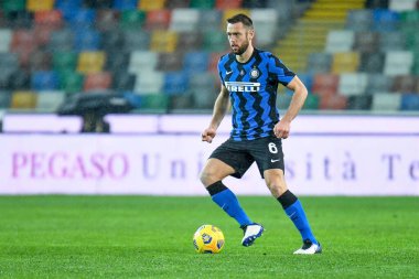 Udinese Calcio - FC Internazionale maçı sırasında Internazionale 'den Stefan de Vrij - İtalyan futbolcu Serie A maçı IN Udine, İtalya, 23 Ocak 2021 - Fotoğraf: LM / Ettore Griffoni