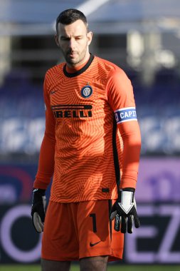 FC Internazionale 'den Samir Handanoviç, ACF Fiorentina ile FC Internazionale - İtalyan futbolu Coppa Italia maçı - 13 Ocak 2021 - Fotoğraf: LM / Matteo Papini