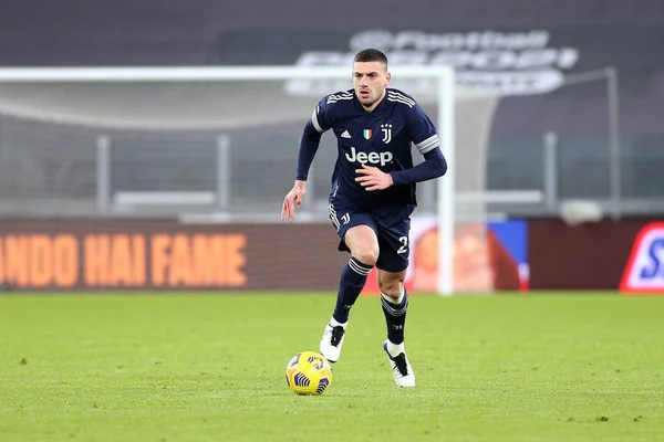 Merith Demiral Juventus Beim Spiel Juventus Gegen Sassuolo Italienische Fußballserie — Stockfoto