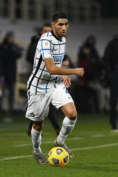 Achraf Hakimi Del Internazionale Acción Durante Acf Fiorentina Internazionale Partido — Foto de Stock