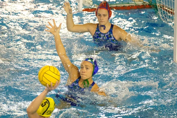Paula Rutgers Godina Mediterranei Barcelona Tijdens Waterpolo Euroleague Women Match — Stockfoto