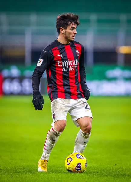 AC Milan 'dan Brahim Diaz, Torino FC - İtalyan Coppa Italia maçı, 12 Ocak 2021 - Fotoğraf: LM / Fabrizio Carabelli