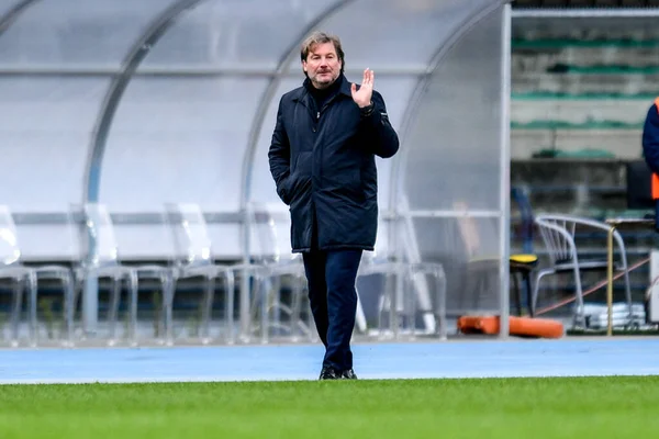 Giovanni Stroppa Coach Crotone Durante Hellas Verona Crotone Partita Serie — Foto Stock