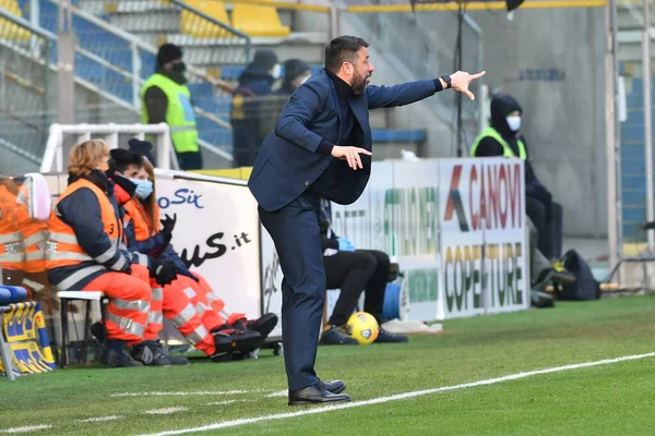 Roberto Aversa Coach Parma Parma Calcio Lazio Italian Football Serie — стокове фото