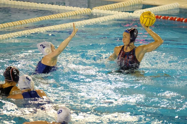 Helena Lloret Gomez Mataro Tijdens Waterpolo Euroleague Women Match Kinef — Stockfoto
