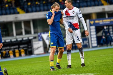 Hellas Verona-FC Crotone maçında Antonin Barak (Hellas Verona-FC Crotone - İtalyan futbolu serisi A maçı IN Verona, İtalya, 10 Ocak 2021 - Fotoğraf: LM / Alessio Marini