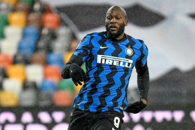 Udinese Calcio - FC Internazionale maçı sırasında Internazionale 'den Romelu Lukaku - İtalyan futbol serisi A karşılaşması IN Udine, İtalya, 23 Ocak 2021 - Fotoğraf: LM / Ettore Griffoni