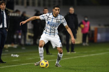 FC Internazionale 'den Achraf Hakimi, ACF Fiorentina' ya karşı FC Internazionale - İtalyan futbolu Coppa Italia maçı, Florence, İtalya, 13 Ocak 2021 - Fotoğraf: LM / Matteo Papini