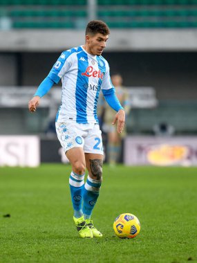 Giovanni Di Lorenzo (Napoli) Hellas Verona-SSC Napoli maçı sırasında - İtalyan futbol serisi A maçı Verona, İtalya, 24 Ocak 2021 - Fotoğraf: LM / Ettore Griffoni