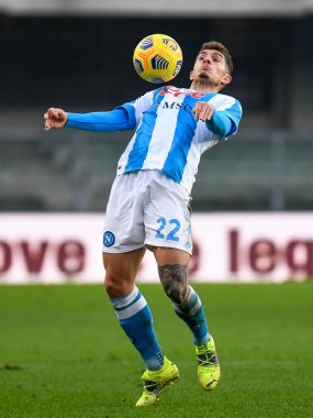 Giovanni Di Lorenzo (Napoli) Hellas Verona-SSC Napoli maçı sırasında - İtalyan futbol serisi A maçı Verona, İtalya, 24 Ocak 2021 - Fotoğraf: LM / Ettore Griffoni