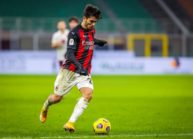 AC Milan 'dan Brahim Diaz, Torino FC - İtalyan Coppa Italia maçı, 12 Ocak 2021 - Fotoğraf: LM / Fabrizio Carabelli