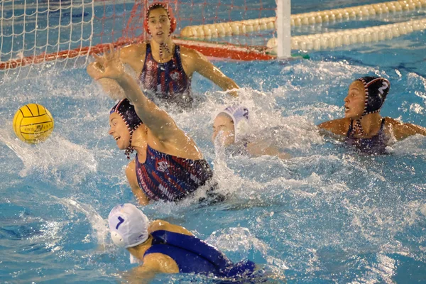 Danijela Erkman Jackovich Mataro Waterpolo Euroleague Women Match Kinef Surgutneftgas — Stock Photo, Image