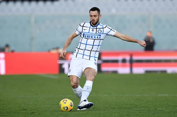 FC Internazionale 'den Stefan Devij, ACF Fiorentina - FC Internazionale - İtalyan futbolu Coppa Italia maçı - 13 Ocak 2021 - Fotoğraf: LM / Matteo Papini