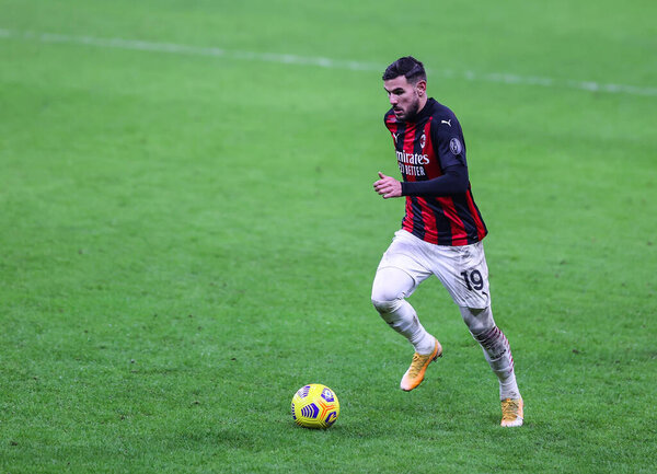 Theo Hernandez of AC Milan in action during AC Milan vs Torino FC - Italian football Serie A match IN Milan, Italy, January 09, 2021 - Credit: LM/Fabrizio Carabelli