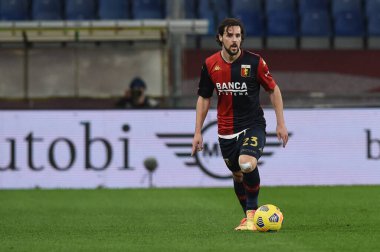 Mattia Destro (Genoa) İtalyan futbol takımı Serie A maçında Cenova, İtalya 'daki Luigi Ferraris Stadyumu' nda Cenova CFC ile SSC Napoli karşılaşmasında, 06 Şubat 2021 - Fotoğraf: LiveMedia / Danilo Vigo