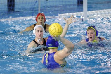 Waterpolo EuroLeague kadınları sırasındaki Domitilla Picozzi (SIS Roma), SIS Roman vs BVSC Budapeşte ile Roma 'daki Aquatic Center of Ostia, İtalya, 06 Şubat 2021 - Fotoğraf: LiveMedia / Luigi Mariani
