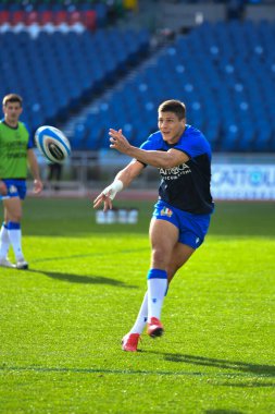 Johan Meyer (İtalya) Rugby Altı Milleti maçında İtalya ile Fransa arasındaki Roma 'daki Stadio Olimpico maçında, 06 Şubat 2021 - Fotoğraf: LiveMedia / Carlo Cappuccitti