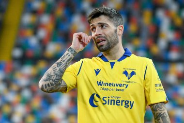 Daniel Bessa (Hellas Verona) İtalyan futbol takımı Serie A maçında Udinese Calcio, Hellas Verona FC 'ye karşı Udine, İtalya' da Dacia Arena Stadyumu, 07 Şubat 2021 - Fotoğraf: LiveMedia / Ettore Griffoni