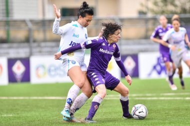 Daniela Sabatino (Fiorentina Femminile) ve Alexandra Huynh (Napoli) İtalyan futbol takımı Serie A Women maçında ACF Fiorentina femminile Napoli Femminile 'ye karşı Firenze, İtalya' daki Gino Bozzi Stadyumu, 07 Şubat 2021 - Fotoğraf: LiveMedia / Lisa Gugl
