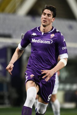 ACF Fiorentina takımından Dusan Vlahoviç, İtalya 'nın Floransa kentinde bulunan Artemio Franchi stadyumunda oynanan ACF Fiorentina-FC Internazionale maçı sırasında görev başında.