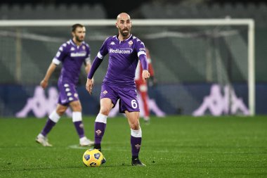 ACF Fiorentina takımından Borja Valero, İtalya 'nın Floransa kentindeki Artemio Franchi stadyumunda oynanan ACF Fiorentina-FC Internazionale maçı sırasında görev başında, 5 Şubat 2021 - Fotoğraf: LiveMedia / Matteo Papini