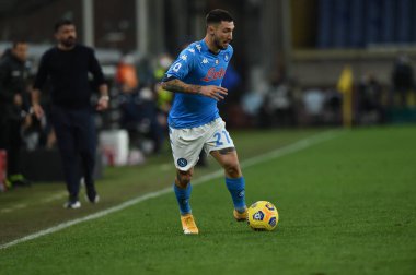Matteo Politano (Napoli) İtalyan futbol takımı Serie A maçında Cenova, İtalya 'daki Luigi Ferraris Stadyumu' nda Cenova CFC ile SSC Napoli karşılaşmasında, 06 Şubat 2021 - Fotoğraf: LiveMedia / Danilo Vigo
