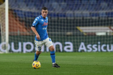 Diego Demme (Napoli) İtalyan futbol takımı Serie A maçında Cenova, İtalya 'daki Luigi Ferraris Stadyumu' nda Cenova CFC ile SSC Napoli karşılaşması, 06 Şubat 2021 - Fotoğraf: LiveMedia / Danilo Vigo