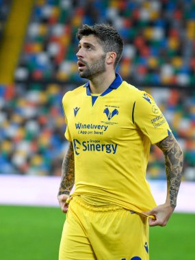 Daniel Bessa (Hellas Verona) İtalyan futbol takımı Serie A maçında Udinese Calcio, Hellas Verona FC 'ye karşı Udine, İtalya' da Dacia Arena Stadyumu, 07 Şubat 2021 - Fotoğraf: LiveMedia / Ettore Griffoni