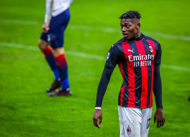 AC Milan 'dan Rafael Leao, İtalya' nın Milano şehrindeki Giuseppe Meazza stadyumunda oynanan AC Milan - Crotone FC maçında tepki gösterdi.