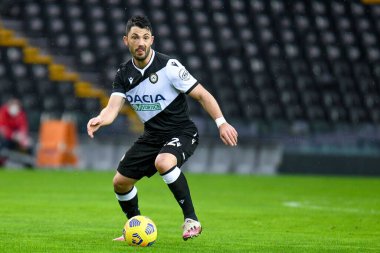 Tolgay Arslan (Udinese) İtalyan futbolu Serie A maçı sırasında Udinese Calcio, Hellas Verona FC 'ye karşı Udine, İtalya' da Dacia Arena Stadyumu, 07 Şubat 2021 - Fotoğraf: LiveMedia / Ettore Griffoni