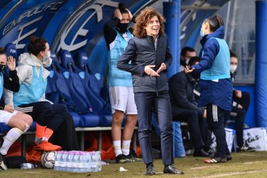 Rita Guarino (Teknik Direktör Juventus) İtalyan futbolu sırasında Serie A Women maçı Empoli, İtalya 'daki Monteboro spor merkezinde Empoli Ladies vs Juventus' a karşı, 2006 Şubat 2021 - Kredi: LiveMedia / Lisa Guglielmi