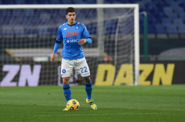 Giovanni DI Lorenzo (Napoli) İtalyan futbol takımı Serie A maçında Cenova, İtalya 'daki Luigi Ferraris Stadyumu' nda Cenova CFC ile SSC Napoli karşılaşmasında, 06 Şubat 2021 - Fotoğraf: LiveMedia / Danilo Vigo