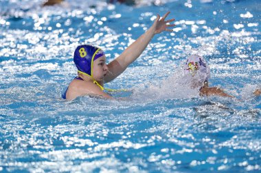 Dora Leimeter (BVSC Zuglo Budapeşte) Waterpolo EuroLeague Kadınlar Ligi 'nde Plebiscito Padova ile BVSC Budapeşte maçında, İtalya' nın Ostia Su Merkezi 'nde, 5 Şubat 2021 - Kredi: LiveMedia / Luigi Mariani