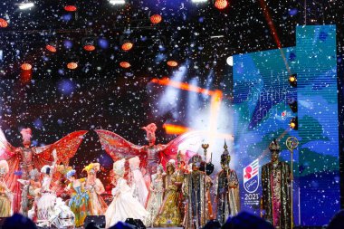 SKIING - FIS ALPINE World CHAMPIONSHIPS CORTINA 2021, Açılış seremonisi Cortina D 'Ampezzo, Veneto, İtalya 2021-02-07 - Pazar / LiveMedia