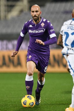 ACF Fiorentina takımından Borja Valero, İtalya 'nın Floransa kentindeki Artemio Franchi stadyumunda oynanan ACF Fiorentina-FC Internazionale maçı sırasında görev başında, 5 Şubat 2021 - Fotoğraf: LiveMedia / Matteo Papini