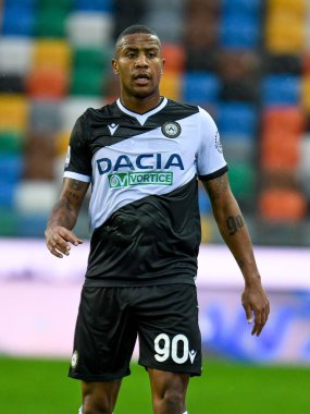 Marvin Zeegelaar (Udinese) İtalyan futbolu Serie A maçı sırasında Udinese Calcio, Hellas Verona FC 'ye karşı Udine, İtalya' da Dacia Arena Stadyumu 'nda, 7 Şubat 2021 - Fotoğraf: LiveMedia / Ettore Griffoni