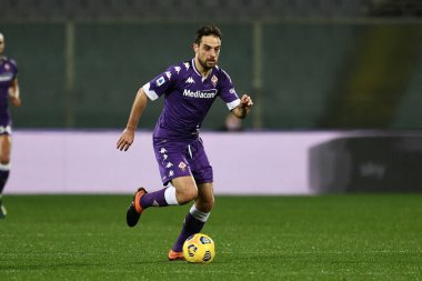 ACF Fiorentina takımından Giacomo Bonaventura, İtalya 'nın Floransa kentindeki Artemio Franchi stadyumunda oynanan ACF Fiorentina-FC Internazionale maçı sırasında görev başında.